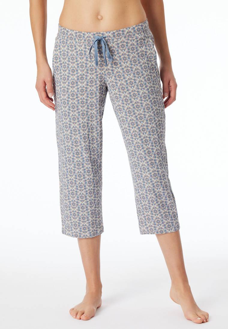 Schiesser Hose 3/4-lang multicolor gemustert - Mix+Relax Preisnachlass