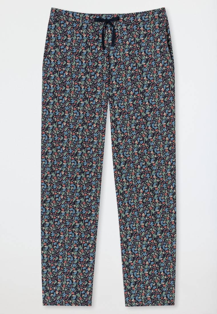 Schiesser Hose lang multicolor floral gemustert - Mix+Relax Saisonschlussverkauf