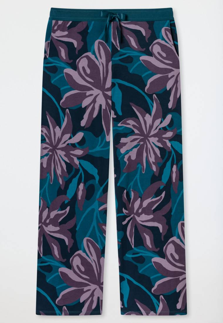 Schiesser Hose lang Blumen multicolor - Mix+Relax Weihnachtsangebot