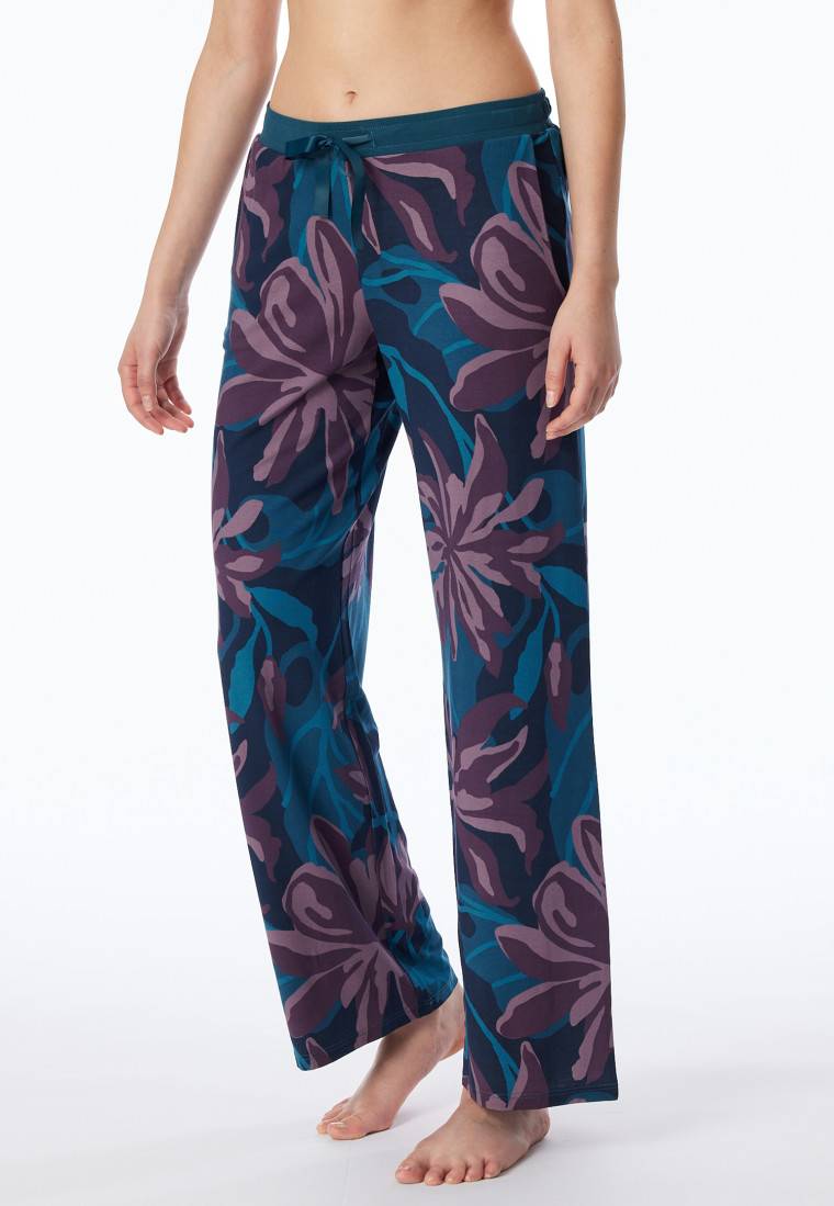 Schiesser Hose lang Blumen multicolor - Mix+Relax Weihnachtsangebot