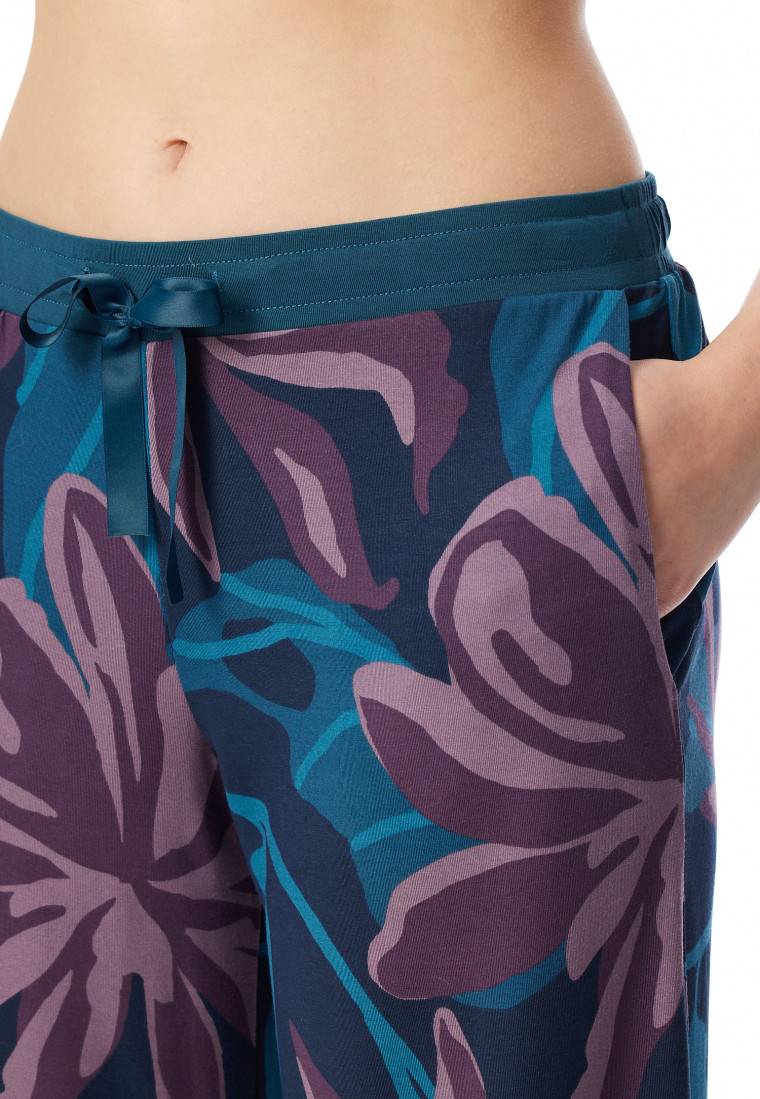 Schiesser Hose lang Blumen multicolor - Mix+Relax Weihnachtsangebot