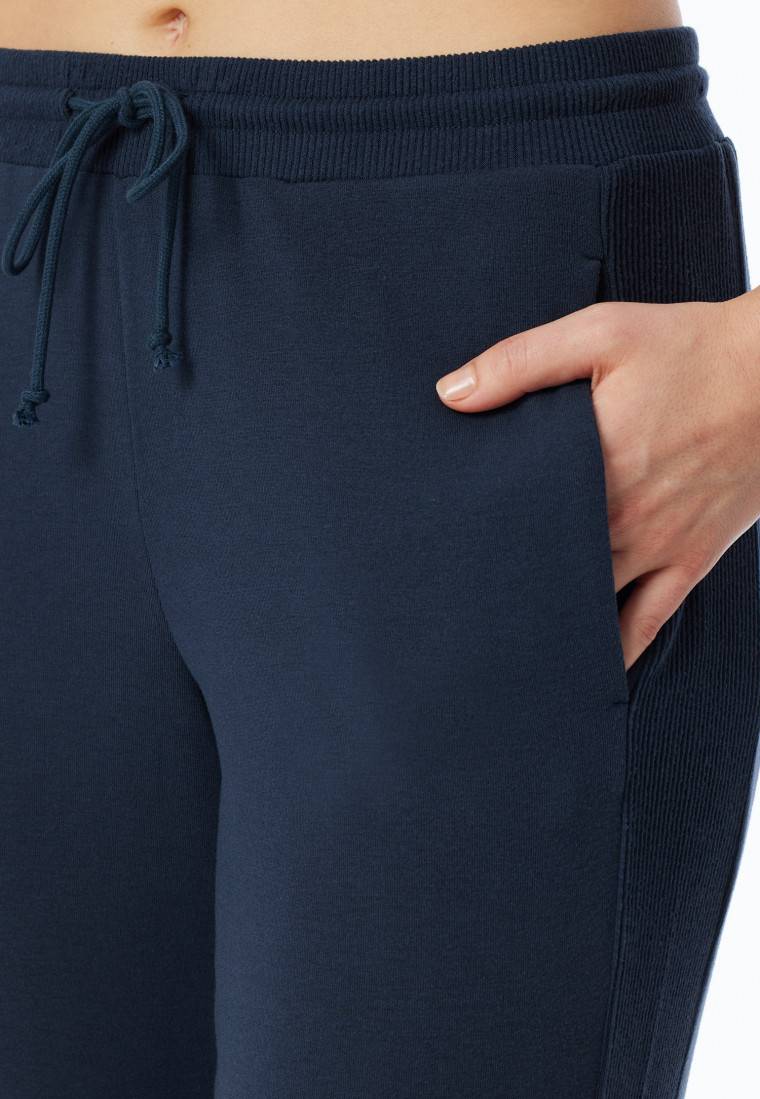 Schiesser Hose lang Feinripp nachtblau - Mix+Relax Osterangebot
