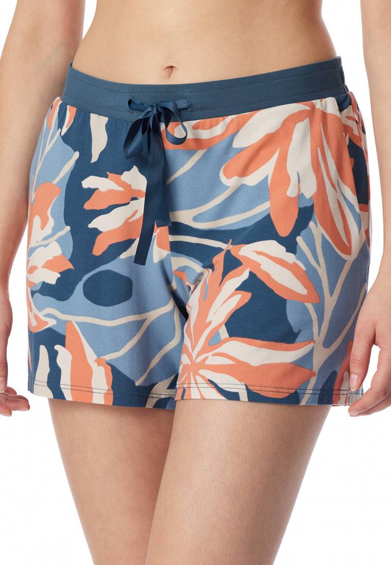Schiesser Hose kurz Blumen multicolor - Mix+Relax Jubiläumsangebot