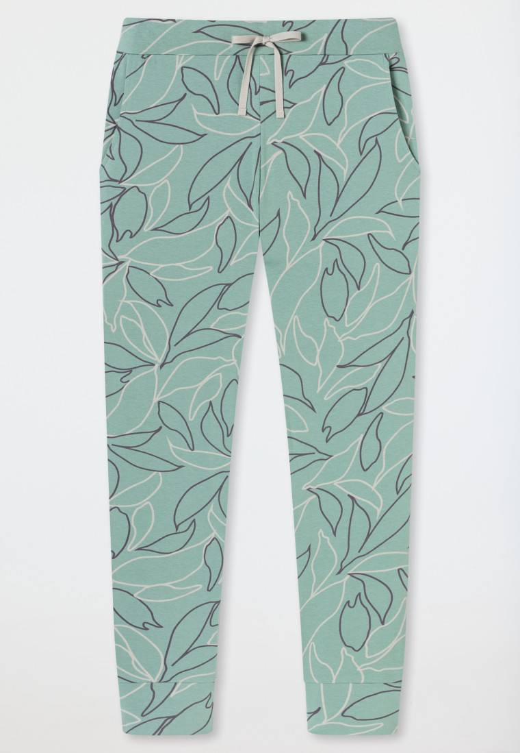 Schiesser Hose lang Bündchen Blumen multicolor - Mix+Relax Lagerräumung