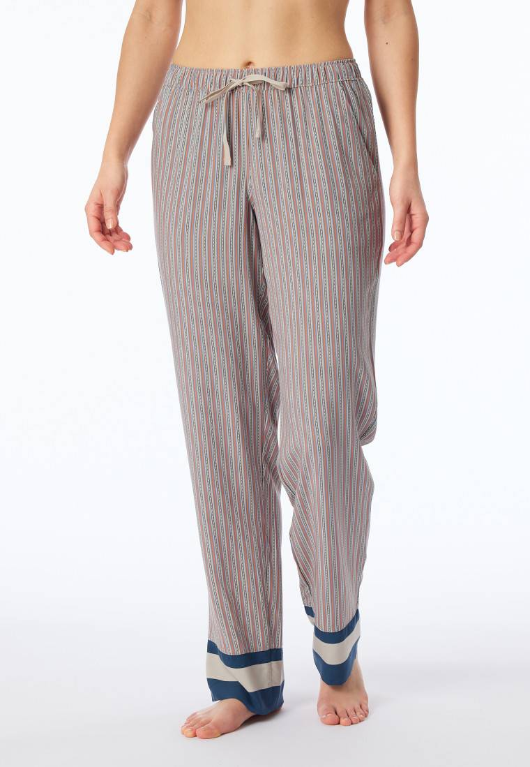 Schiesser Hose lang Webware Streifen multicolor - Mix+Relax Neueste Mode