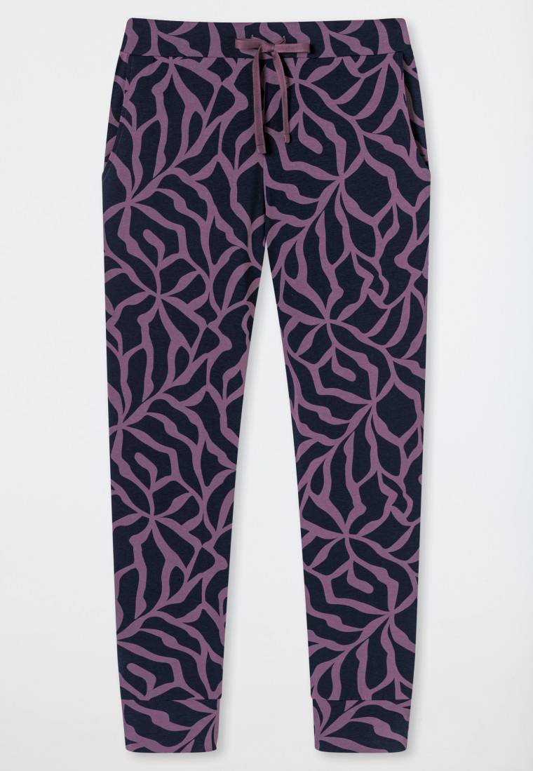 Schiesser Hose lang Bündchen multicolor gemustert - Mix+Relax Online Outlet