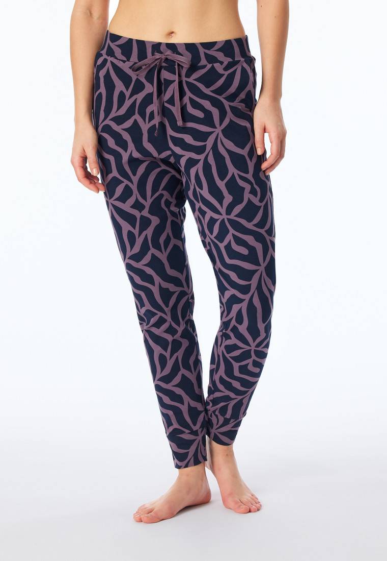 Schiesser Hose lang Bündchen multicolor gemustert - Mix+Relax Online Outlet