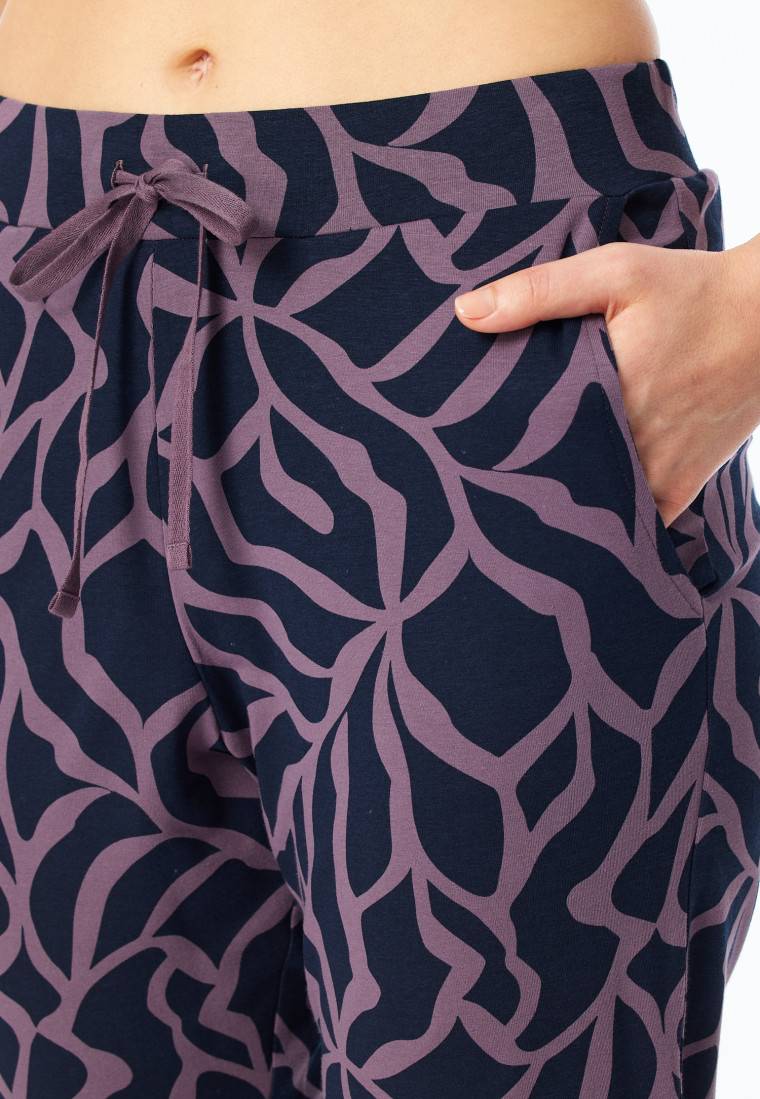 Schiesser Hose lang Bündchen multicolor gemustert - Mix+Relax Online Outlet