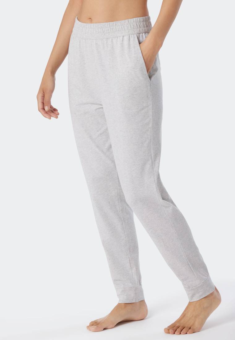 Schiesser Hose lang Bündchen grau-meliert - Mix+Relax Bestseller