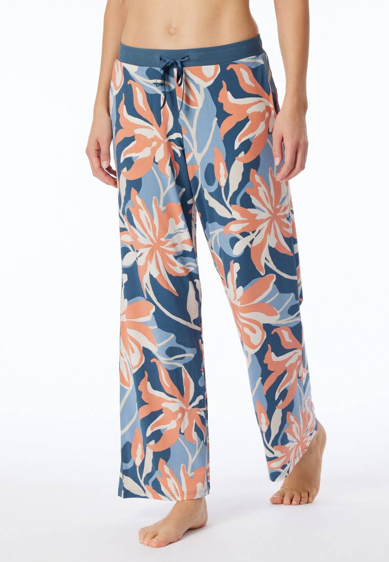 Schiesser Hose lang Blumen multicolor - Mix+Relax VIP-Rabatte