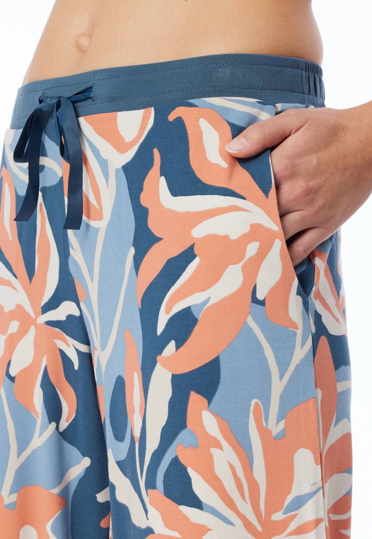 Schiesser Hose lang Blumen multicolor - Mix+Relax VIP-Rabatte