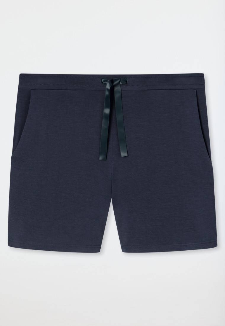 Schiesser Hose kurz Modal blau - Mix+Relax Kostenlose Rückgabe