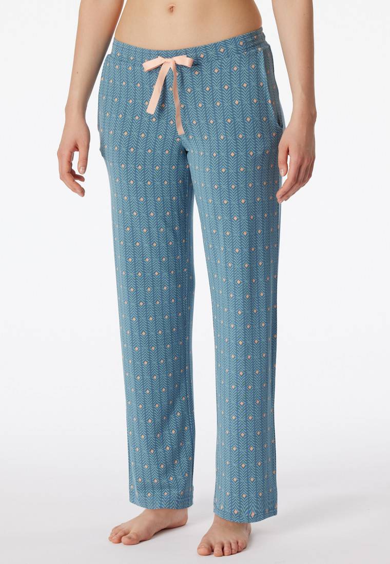 Schiesser Loungehose lang Modal Grafikprint multicolor - Mix+Relax Begrenzte Freigabe