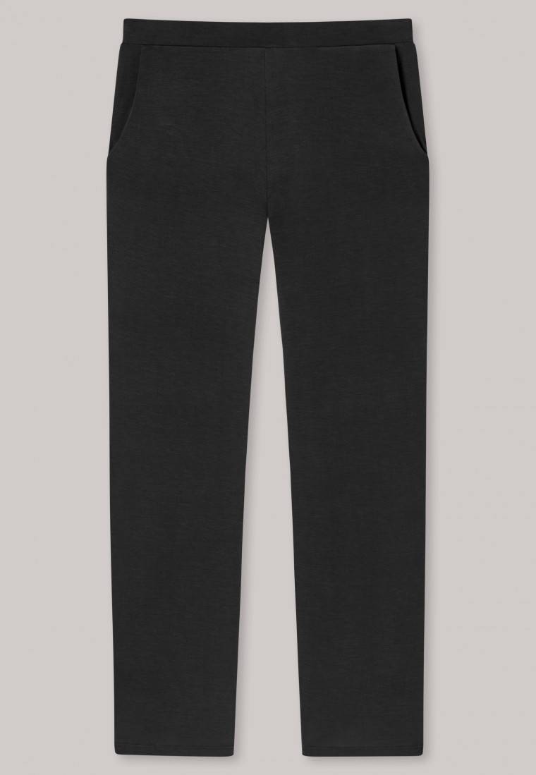 Schiesser Loungehose lang Modal Marlene-Schnitt schwarz - Mix+Relax Letzte 3 Tage