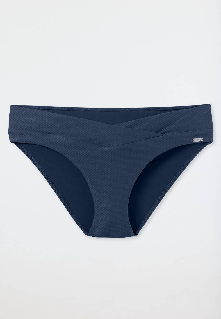 Schiesser Midi-Bikinislip V-Form blau - Aqua Mix & Match Sonderangebot der Fabrik