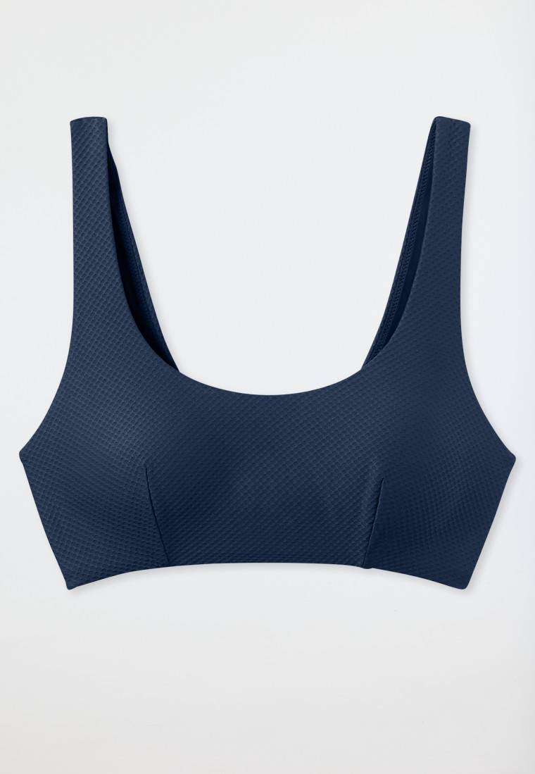 Schiesser Bikini Bustier-Top herausnehmbare Pads blau - Aqua Mix & Match Bis zu 55% Rabatt