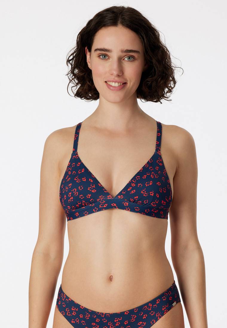Schiesser Bikini Triangel-Top herausnehmbare Pads variable Träger multicolor - Aqua Mix & Match Nur noch ein Tag übrig