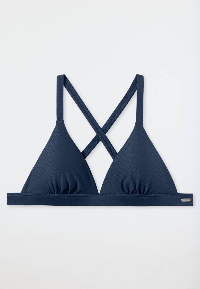 Schiesser Bikini Triangel-Top herausnehmbare Pads variable Träger blau - Aqua Mix & Match 50% Rabatt mit kostenlosem Versand