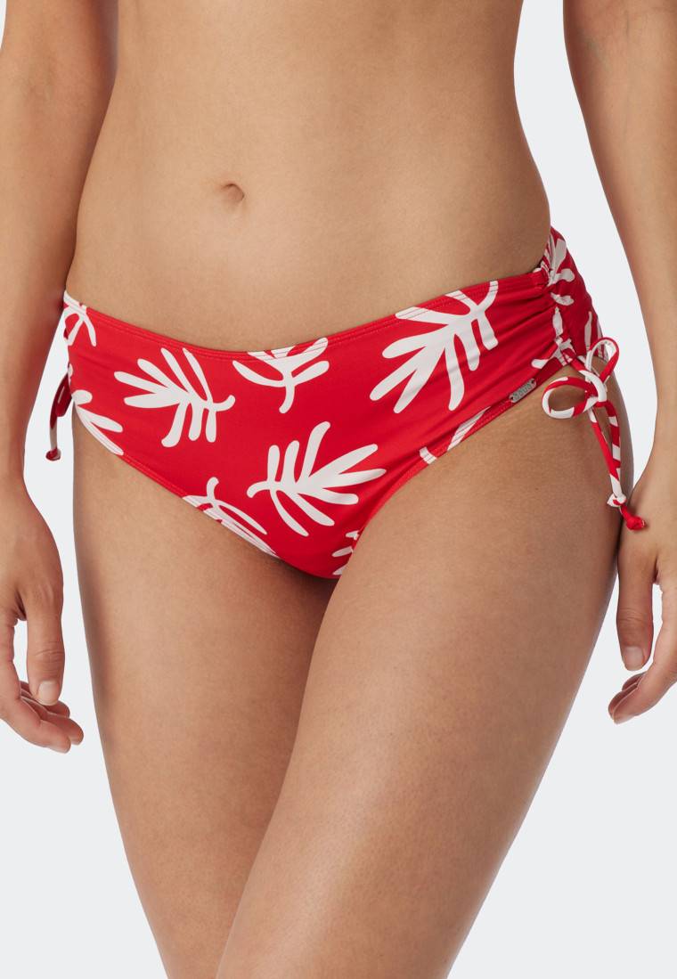 Schiesser Midi-Bikinislip verstellbare Seitenhöhen Korallen rot - Mix & Match Coral Life Outlet