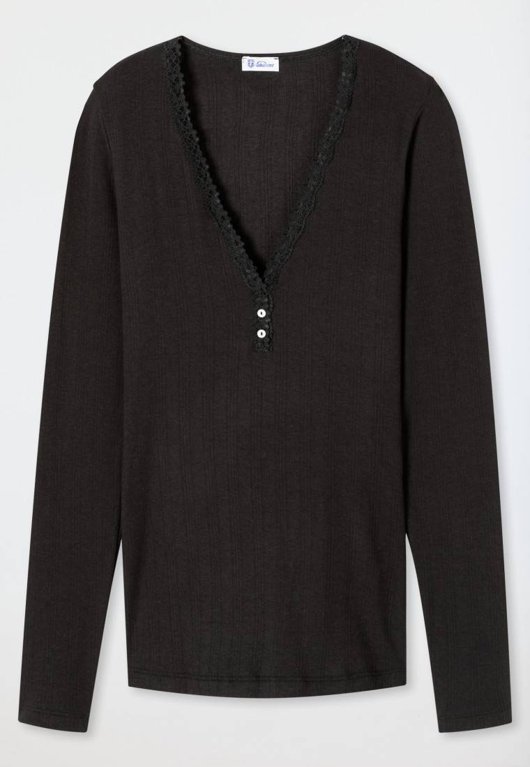 Schiesser Shirt langarm schwarz - Revival Agathe Verkauf