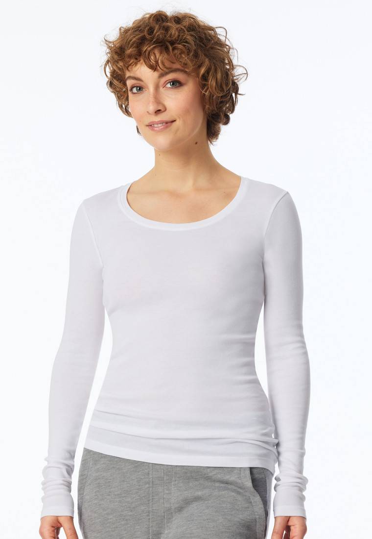 Schiesser Shirt langarm weiß - Revival Berta im Angebot