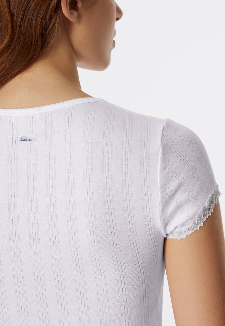 Schiesser Shirt kurzarm weiß - Revival Agathe Meist gekauft
