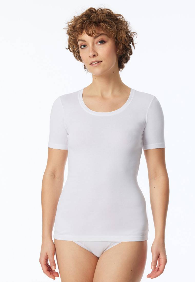 Schiesser Shirt kurzarm weiß - Revival Berta Limitierter Zeitrabatt