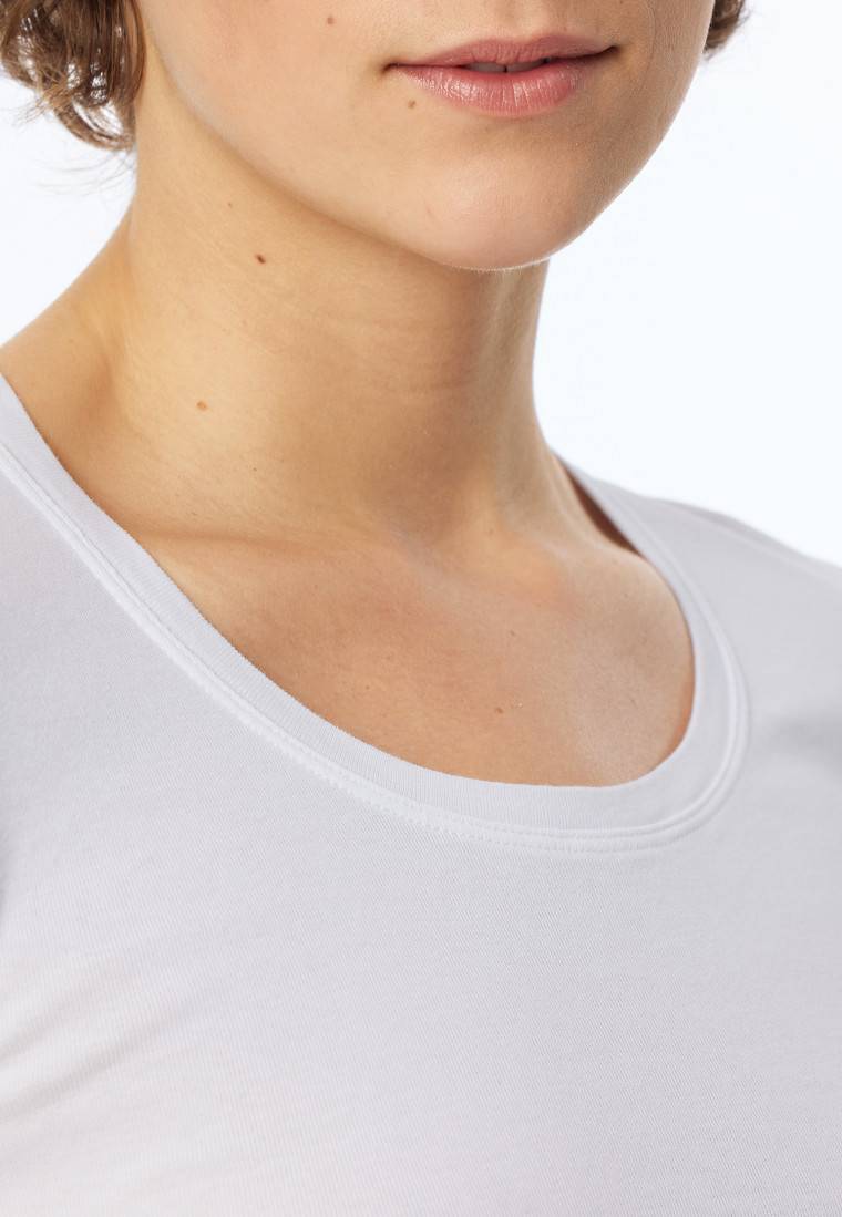 Schiesser Shirt kurzarm weiß - Revival Berta Limitierter Zeitrabatt