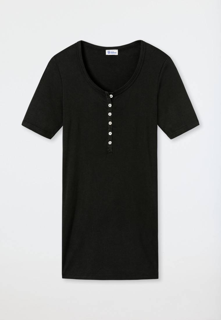 Schiesser Shirt kurzarm schwarz - Revival Berta Günstig kaufen