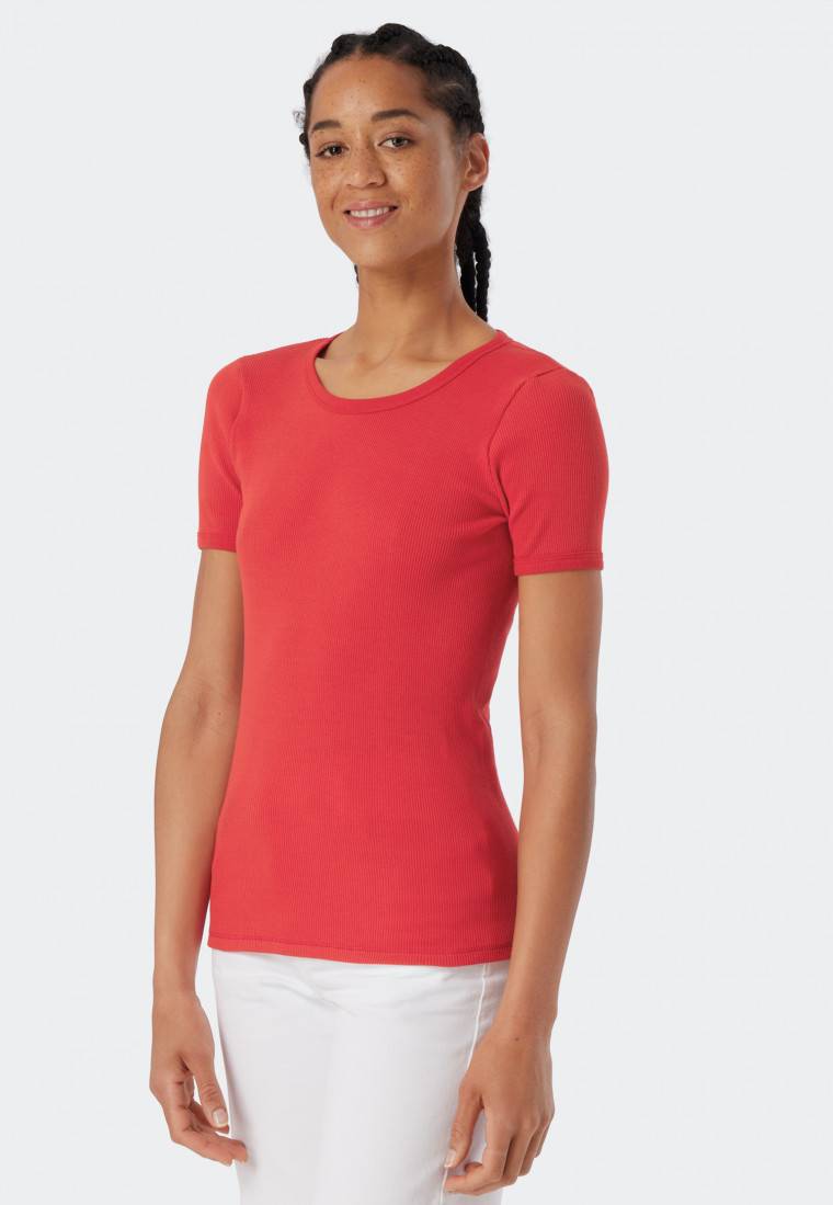 Schiesser Shirt kurzarm rot - Revival Greta Flash Sale