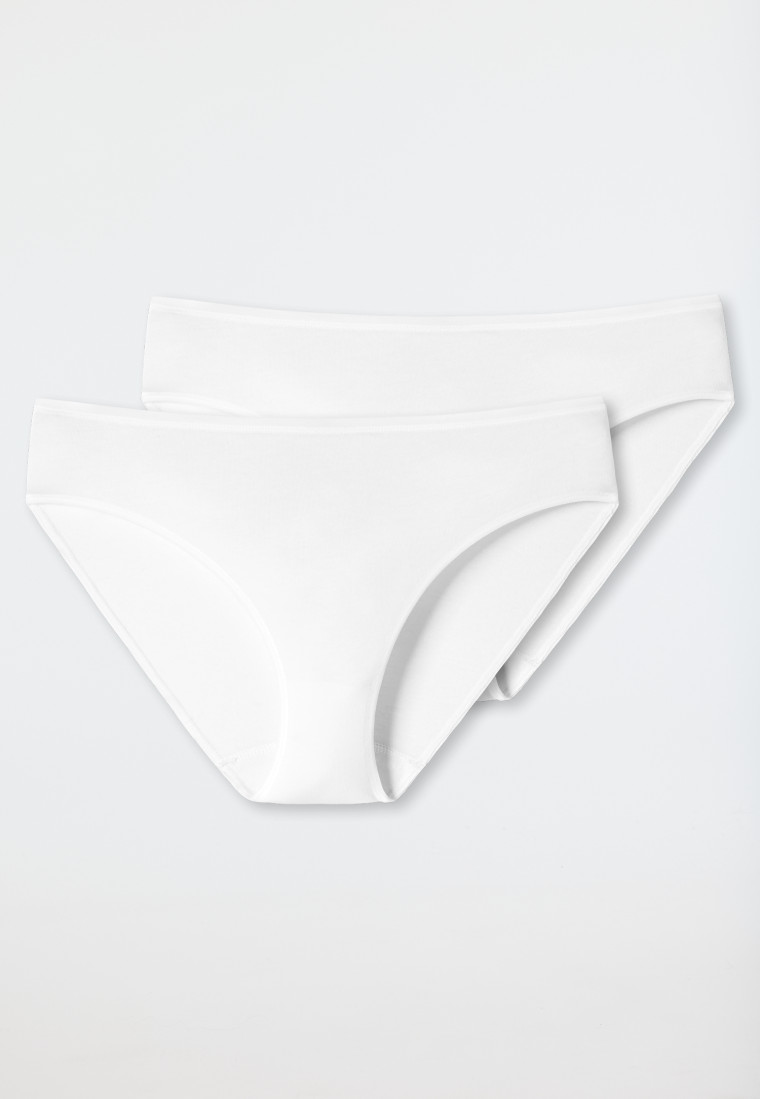 Schiesser Tai-Slips 2er-Pack Organic Cotton weiß - 95/5 Muttertagsangebot
