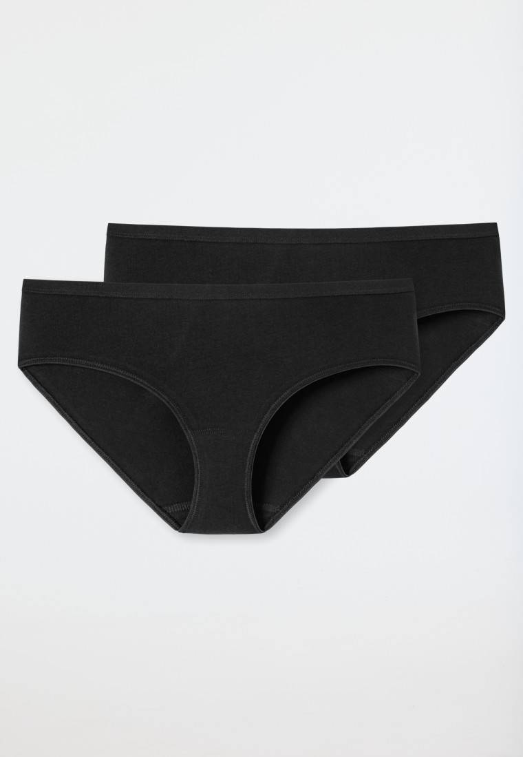 Schiesser Hipster 2er-Pack Organic Cotton schwarz - 95/5 Vatertagsangebot