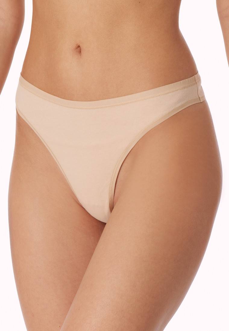 Schiesser String 2er-Pack Organic Cotton sand - 95/5 Heißer Verkauf