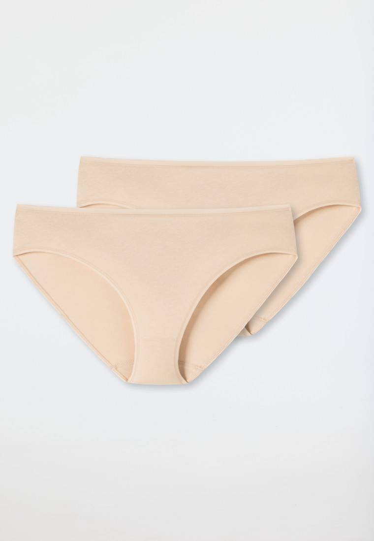 Schiesser Tai-Slip 2er-Pack Organic Cotton sand - 95/5 Top Angebot