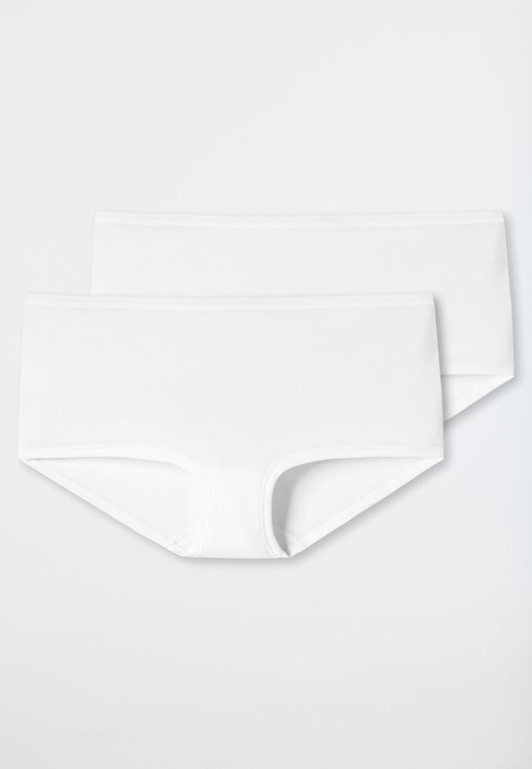 Schiesser Shorts 2er-Pack Organic Cotton weiß - 95/5 Neueste Mode