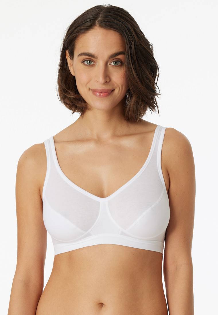 Schiesser Bustier 2er-Pack mit Cups Organic Cotton weiß - 95/5 Zeitlich begrenztes Angebot