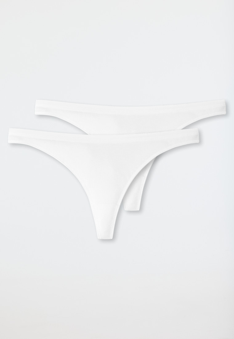 Schiesser String 2er-Pack Organic Cotton weiß - 95/5 Exklusive Angebote