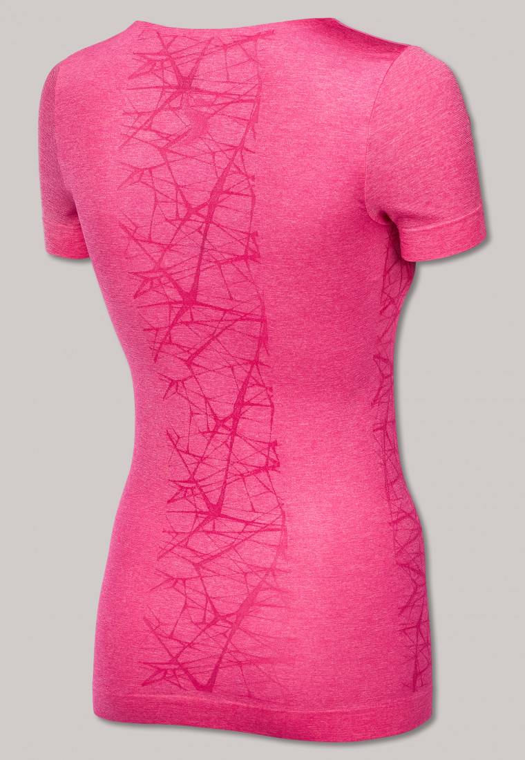 Schiesser Shirt kurzarm ultraleicht Seamless pink meliert - Active Mesh Light Sonderangebote