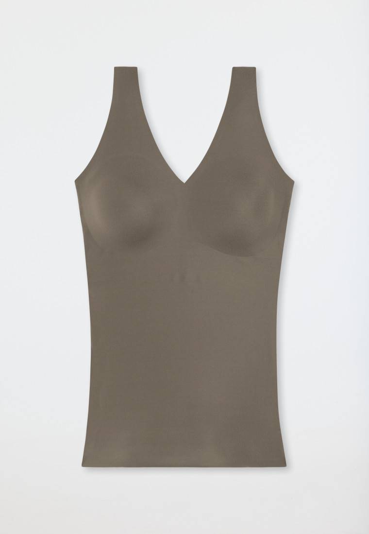 Schiesser Trägertop Mikrofaser herausnehmbare Pads taupe - Invisible Soft Letzte 2 Tage