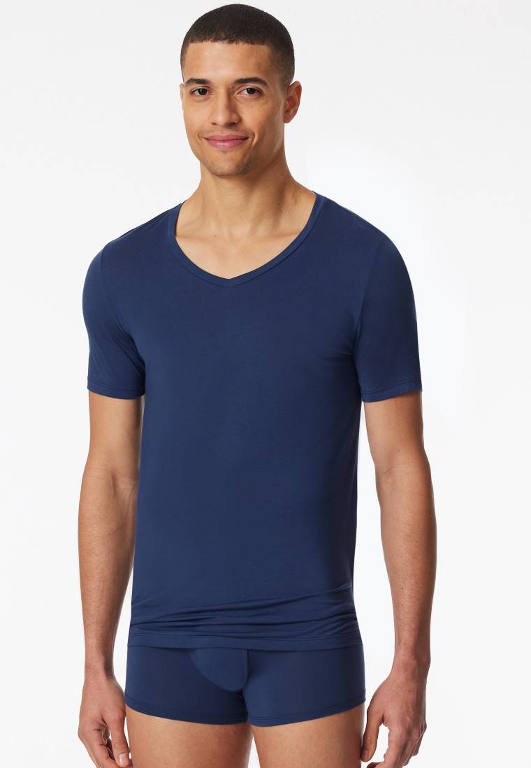 Schiesser Shirt kurzarm V-Ausschnitt admiral - Premium Modal Nur noch ein Tag übrig