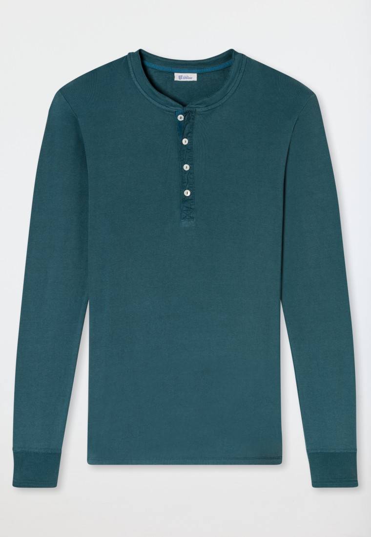 Schiesser Shirt langarm jeansblau - Revival Karl-Heinz 50% Rabatt mit kostenlosem Versand