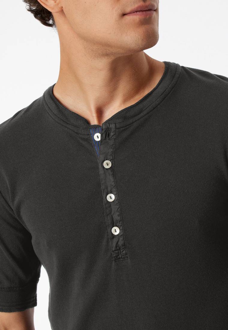 Schiesser Shirt kurzarm anthrazit - Revival Karl-Heinz Begrenzt auf 3 Tage