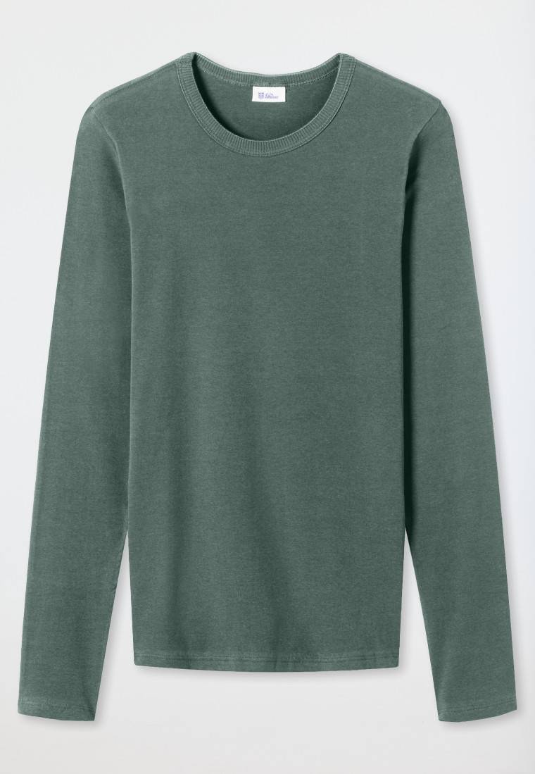 Schiesser Shirt langarm grün - Revival Ludwig 50% Rabatt für begrenzte Zeit