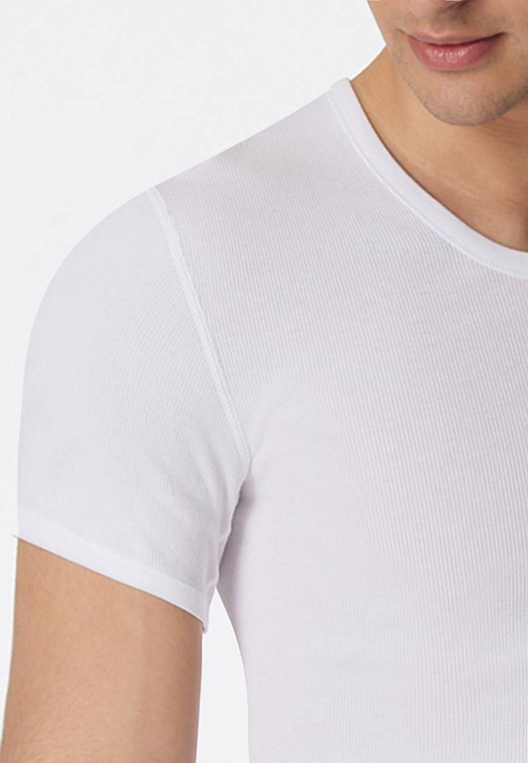 Schiesser Shirt kurzarm Doppelripp weiß - Essentials Angebote