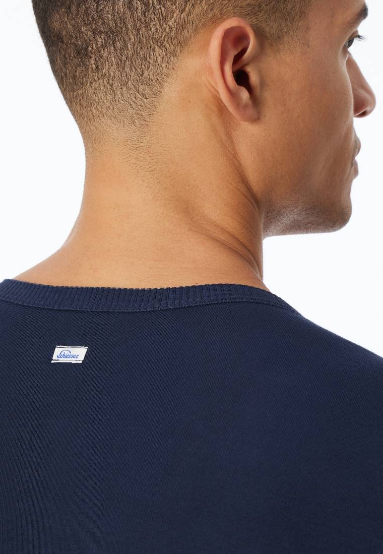 Schiesser Shirt kurzarm dunkelblau - Revival Ludwig im Angebot