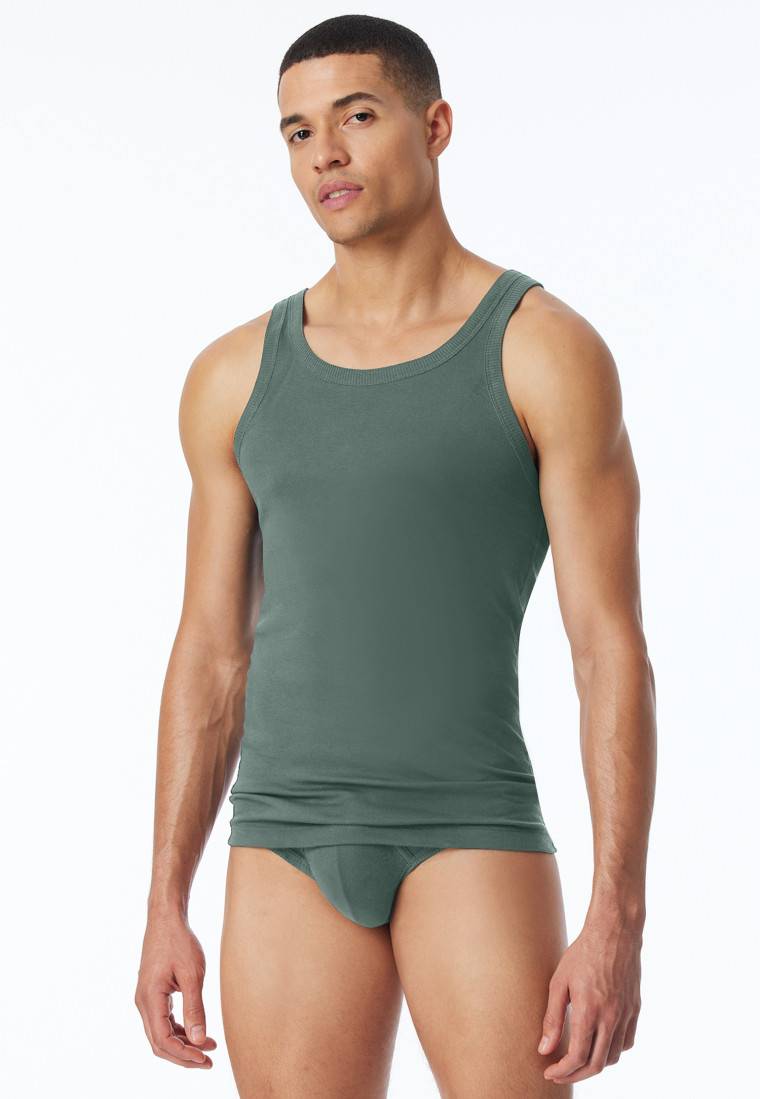 Schiesser Tank Top grün - Revival Ludwig Fabrikverkauf