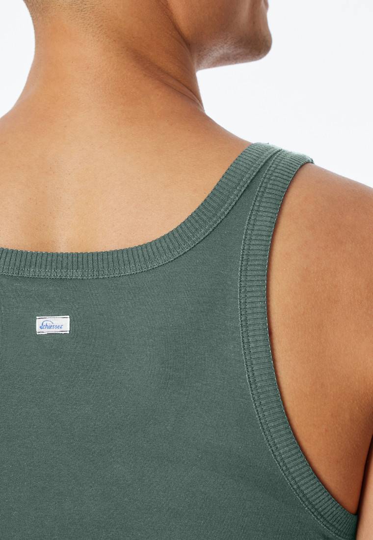 Schiesser Tank Top grün - Revival Ludwig Fabrikverkauf