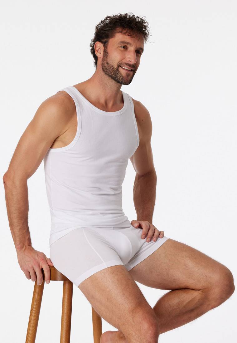 Schiesser Unterhemden 2er-Pack Organic Cotton weiß – 95/5 Saisonschlussverkauf