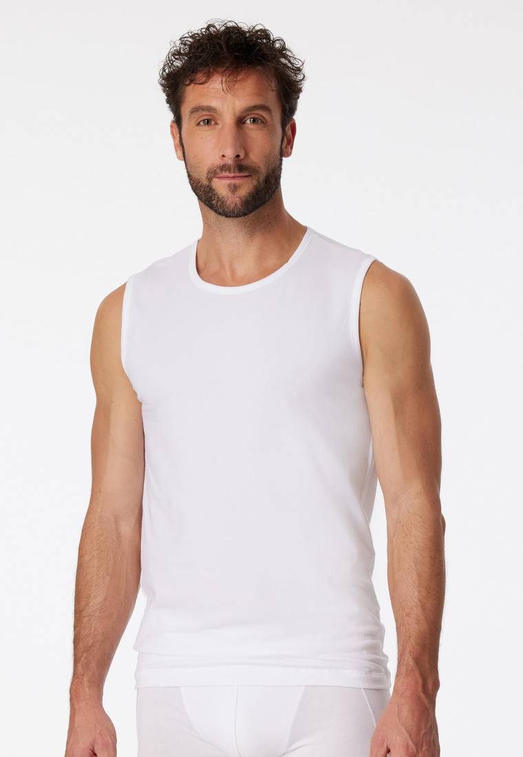 Schiesser Tank Tops 2er-Pack Organic Cotton Rundhals weiß – 95/5 Cyber Monday