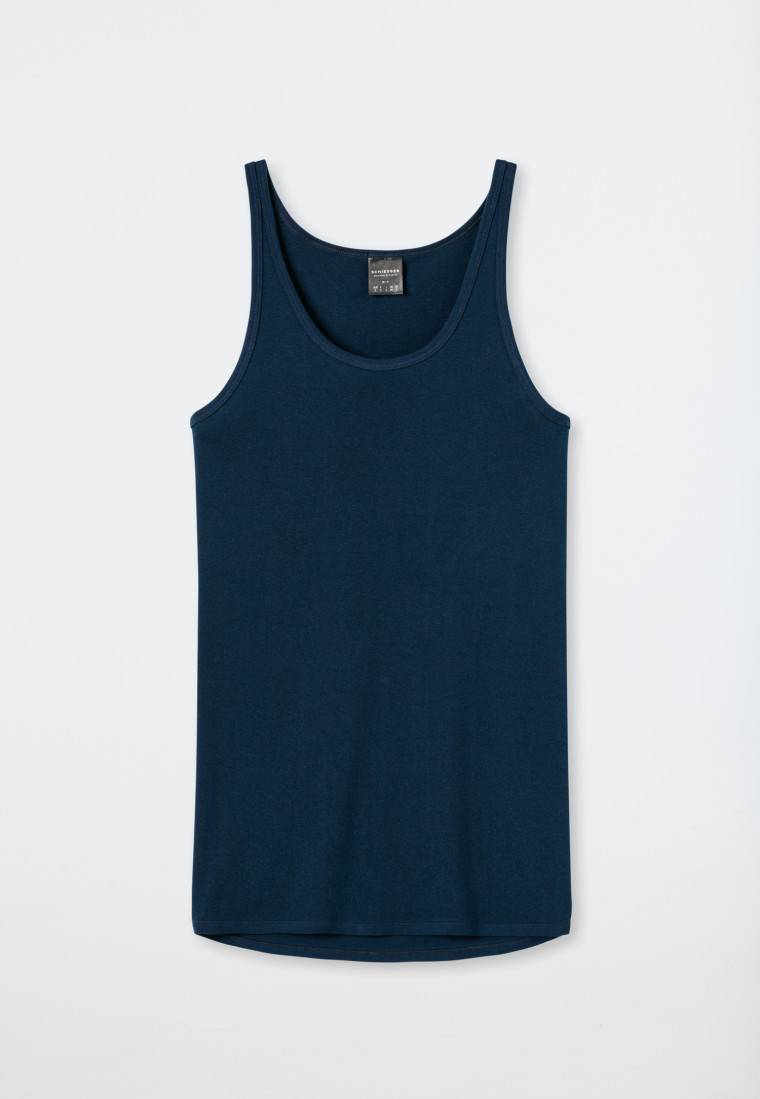 Schiesser Unterhemd Feinripp navyblau - Original Feinripp Zeitlich begrenztes Angebot